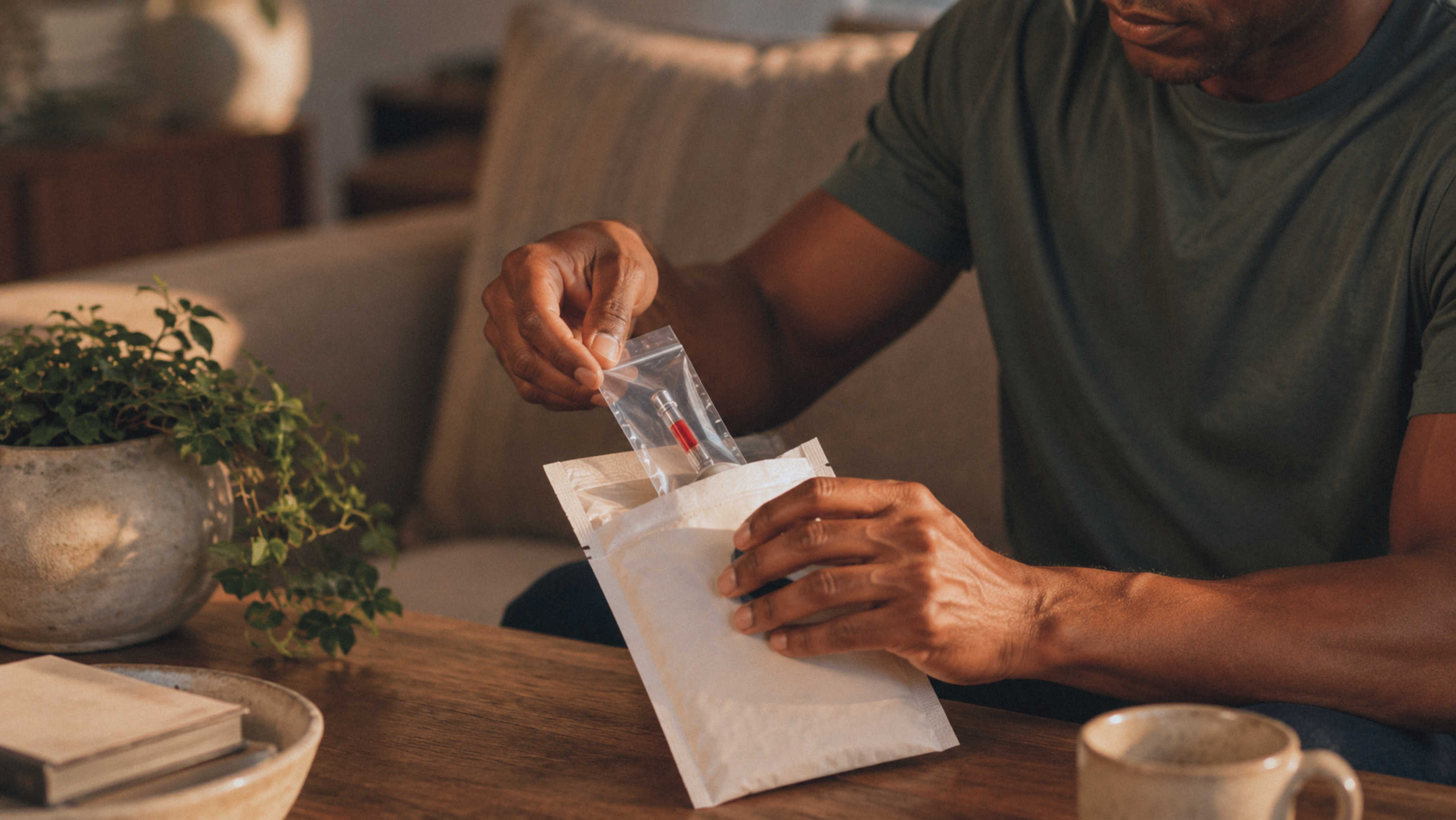 Return packaging for the heart health test